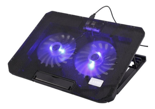 Mesa Base Ventilador Para Notebook 2 Fan Cooler 2 Puerto Usb