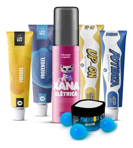 Kit Íntimo 6 Un Bolinha Power Shock Excitante Comprovado 