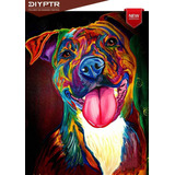 Colorful Dog Diamond Painting Kit,d Diy Diamond Rhinest...