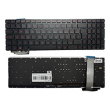 Teclado Asus Gl552/gl552jx Gamer Sin Malla Power Key Retroi