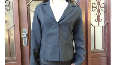 Blazer Casaquinho Social Preto Tips M Moda Evangélica