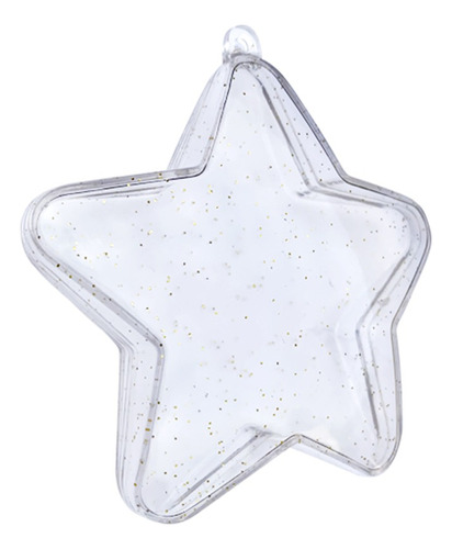 Estrela Acrilica Natalina - 9cm - 50 Unidades