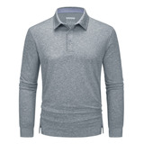 Camisas De Manga Larga Outdoor Performance Para Hombre, Golf