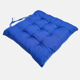 Assento Almofada Cadeira Banco Macia Bonita 40x40cm Cor Azul-royal