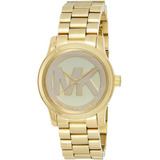 Michael Kors Mk - Reloj Para Mujer, Color Dorado