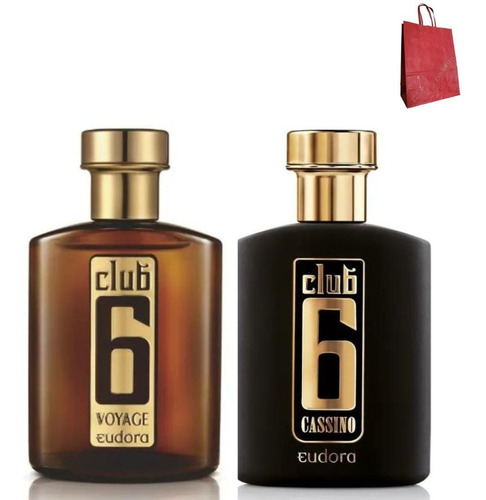 Kit Colônias Club 6 Voyage + Cassino 95ml - Eudora