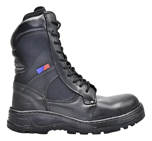 Bota Tactica De Piel Con Lona, Militar Con O Sin Casco
