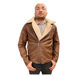 Chaqueta Chamarra Clásica Para Hombre Con Cuello Ovejero 