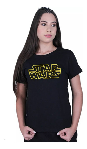 Camiseta Feminina Baby Look Star Wars Camisa