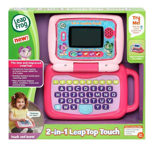 Leapfrog Leaptop 2-en-1 Táctil Rosa 5 Modo De Aprendizajes