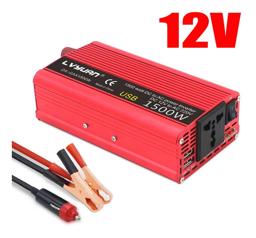 Convertidor Portátil De 1500 W Para Coche De 24 V A 220 V