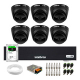 6 Câmeras Intelbras G7 Vhd 1220d Black, Mhdx 1008c, Hd 1tb