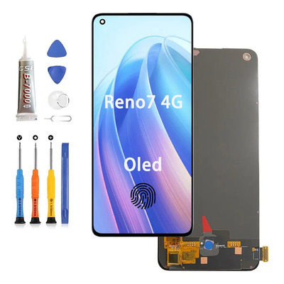 Pantalla OLED Negra APXJE Oppo Reno 7 4G CPH2363 Huella Dactilar 6.43\