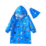 Chubasquero Con Estampado Bonito Para Niñas, Impermeable Cre