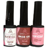 Kit Any Lovy 2 Bases Em Gel + 1 Top Coat 