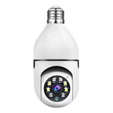 Camera Lampada Wifi Segurança 360 Full Hd Visão Noturna