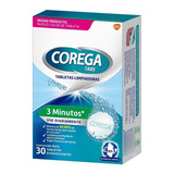  Tabletas Limpiadoras Corega 3 Minutos-prótesis Dental X 30