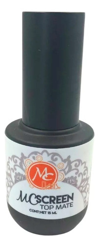 Mc Screen Gel Top Mate Finish Uv Para Uñas. Mc Nails