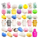 50pcs Mini Mochi Squishy Squeeze Toy Fidget Toy Kit Random  