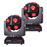 Cabeza Movil 12x12w Beam Light Rgbw 4 En 1 Estrobo 2 Piezas