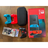 Nintendo Switch 32gb Negro + Control Inalámbrico + 2 Juegos