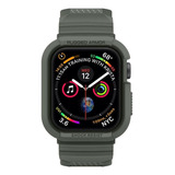 Spigen Rugged Armor Pro M.green Apple Watch S 6/5/4 (44mm) Cor Da Caixa Verde-escuro Cor Da Pulseira Verde-escuro