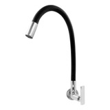 Torneira Gourmet Parede ½ Preta Black Inox Pia Cozinha 5001a