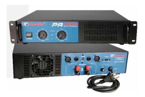 Amplificador De Potencia New Vox Pa 8000 Prof 4000w Rms 