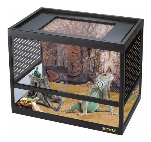 Terrario Vidrio Habitat Cwg500 50x30x38 Boyu Reptiles