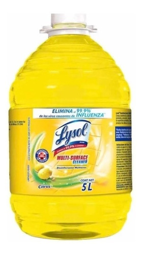 Lysol Desinfectante Liquido 5 L Elimina 99% Virus