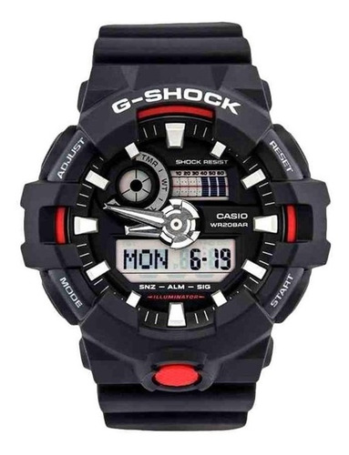 Relógio Masculino G-shock Ga-700-1adr Preto Anadigi