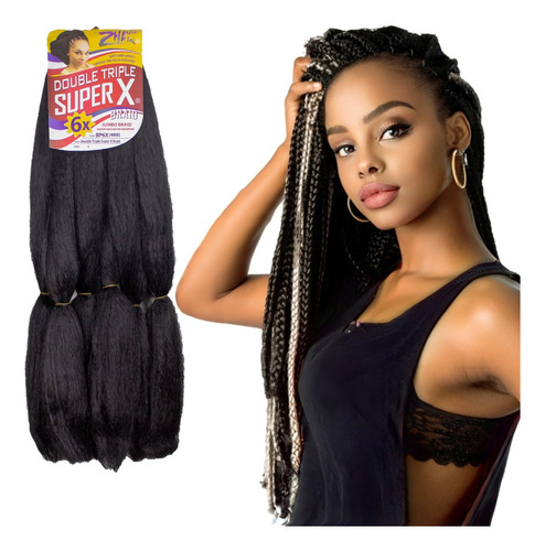 Jumbo Super X Jumbão Double Triple Para Tranças Box Braids