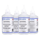 4x Alcool Isopropilico Puro 99,8% 250 Ml Limpador Implastec