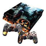 Adesivo Ps4 Playstation 4 Auto Colante Skin Deus Da Guerra