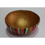 Cuenco Decorativo Bowl  Maché Ecoregalo Artesania Colombiana