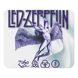 Rnm-0070 Mouse Pad Led Zeppelin - Logo Runas Icaro Angel