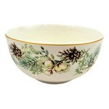 Bowl Prato Fundo Pinheiro 7x14cm Mesa Posta De Natal