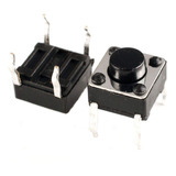 100 Unidades Touch  Tact Switch 5.1mm 4 Patas Electronica