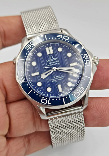 Reloj Om Seamaster Diver 300m Azul Pitillo Automatico 