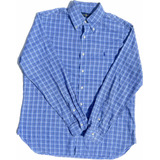 Camisa Polo Ralph Lauren Azul A Cuadros Tall L