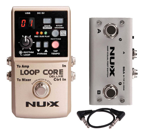 Pedal De Efecto Looper Nux Deluxe Loop Core