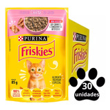 Ração Úmida Friskies Para Gatos Kit Com 30 Sachês Saborosos