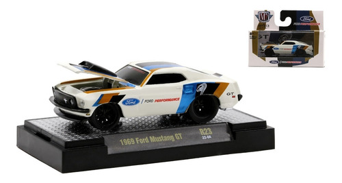 1969 Ford Mustang Gt R23 Ground Pounders M2 Machines 1/64