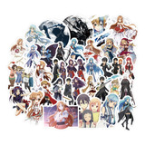 Sword Art Online 50 Calcomanias Stickers Pvc Ctra Agua Anime