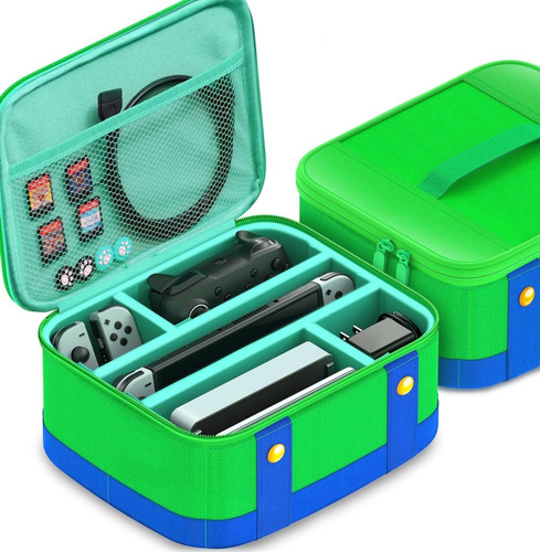 Bolsa Case Maleta Transporte P/ Nintendo Switch Oled Luigi