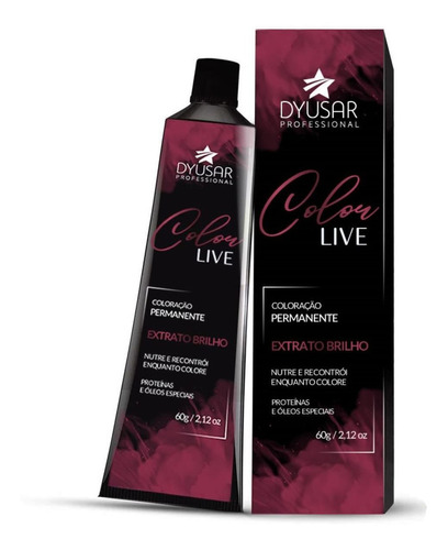 Coloração Creme Permanente Color Live 10.89 Dyusar Cosmético