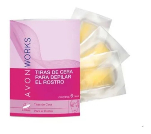 Avon Works Tiras Cera Para Depilar El Rostro Cant. 6 Tiras