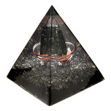 Orgonite Pirâmide Da Proteção Com Pedra Turmalina Negra 