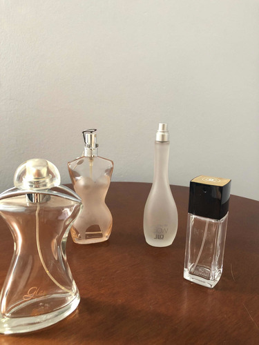 Frascos Vazios Perfumes Originais Chanel, Jlo, Gautier Etc