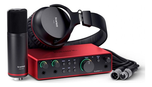 Kit De Grabacion Focusrite Scarlett 2i2 Studio 4ta Gen P